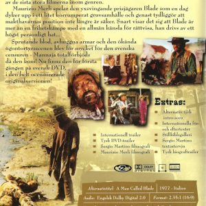 DVD - Mannaja (Maurizio Merli) (1977) baksida