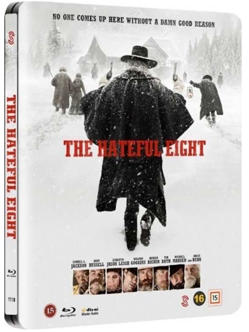 hateful-eight-2-disc-steelbook-bluray-front Bluray - Hateful Eight (2-disc) (Steelbook) framsida