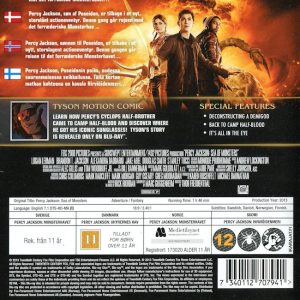 Bluray - Percy Jackson: Sea of Monsters (3D) baksida