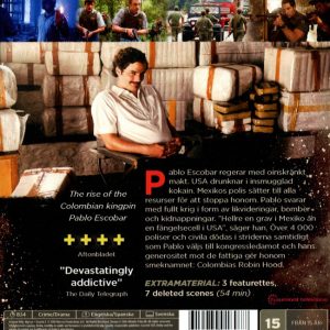 Bluray - Narcos - Säsong 1 baksida