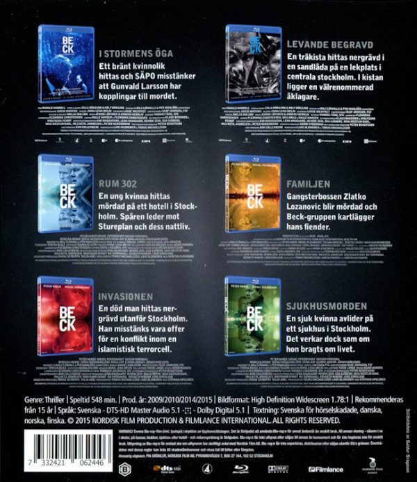 Bluray - Beck 25-30 baksida