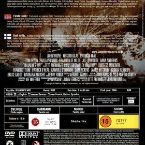 DVD - In Harm's Way (John Wayne) (1965) baksida