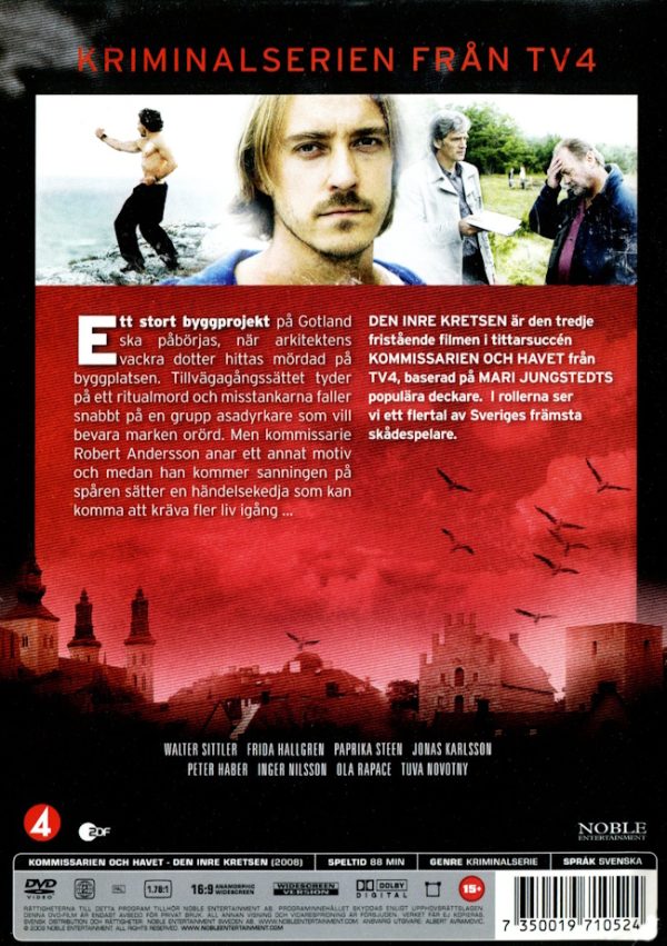 DVD - Kommissarien och Havet - Den inre kretsen (Mari Jungstedts) baksida