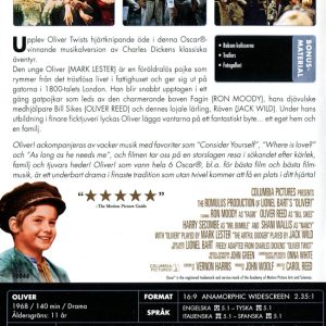 DVD - Oliver! (30-års Specialutgåva) (1968) baksida