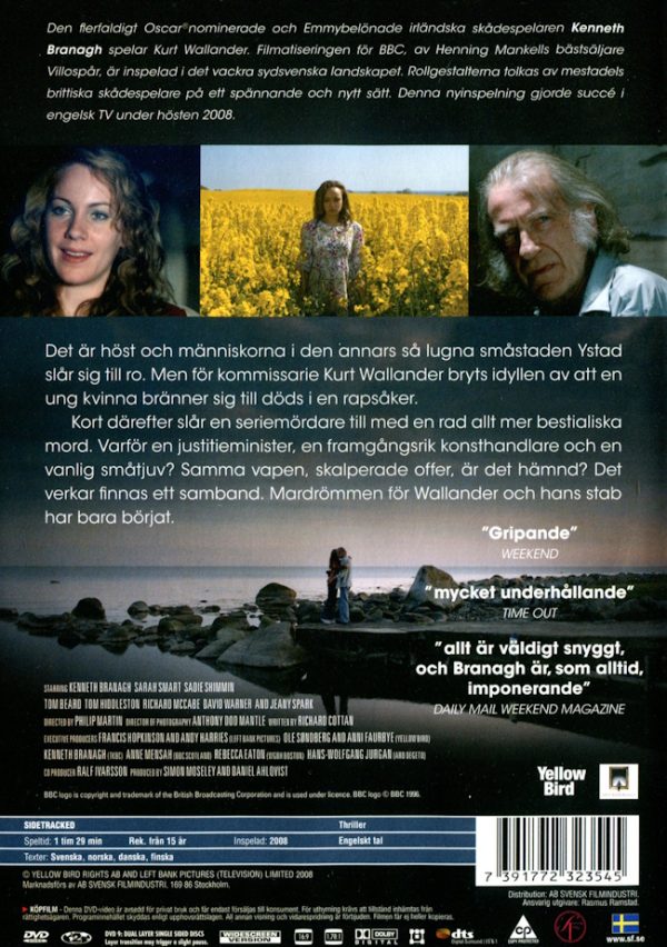 DVD - Wallander: Sidetracked (Kenneth Branagh)