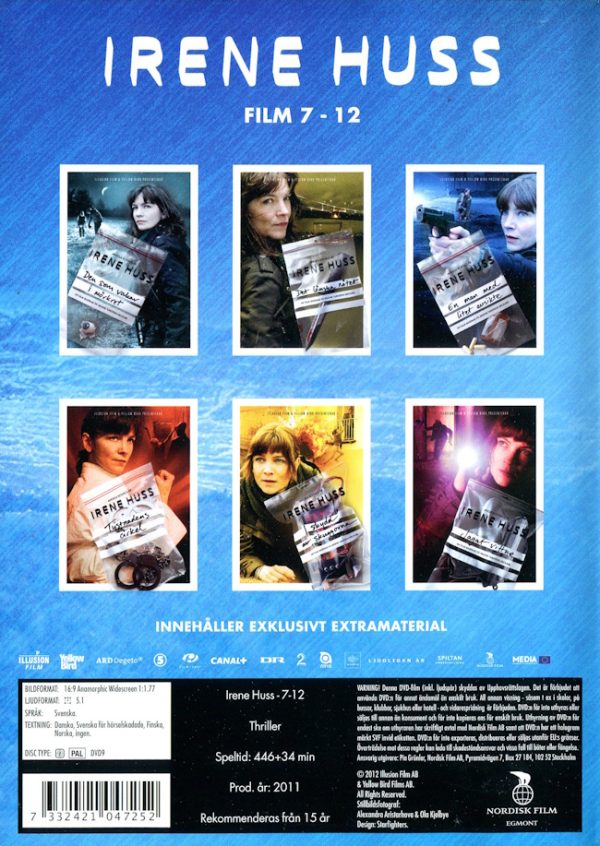 DVD - Irene Huss 7-12 (6-disc) baksida