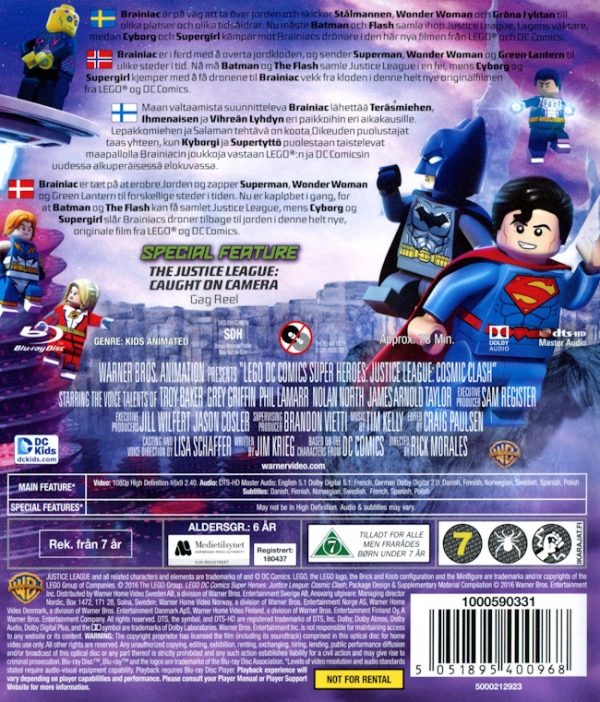 Bluray - Lego DC Comics Super Heroes: Justice League - Cosmic Clash baksida