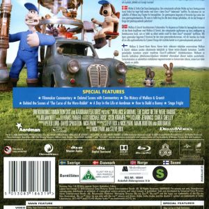 Bluray - Wallace & Gromit: Curse of the Ware-Rabbit baksida