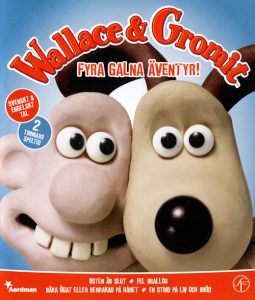 Bluray - Wallace & Gromit - Fyra Galna Äventyr framsida
