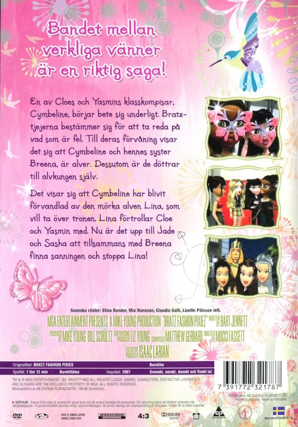 DVD - Bratz: Modealver baksida
