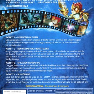 DVD - LEGO Chima: Avsnitt 1-4 baksida