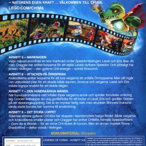 DVD - LEGO Chima: Avsnitt 5-8 baksida