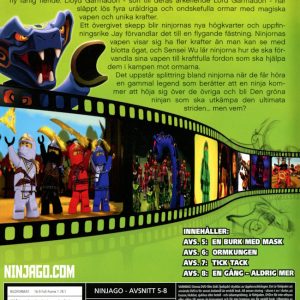 DVD - LEGO Ninjago: Masters of Spinjitzu - Avsnitt 5-8 baksida