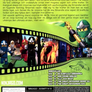 DVD - LEGO Ninjago: Masters of Spinjitzu - Avsnitt 9-13 baksida
