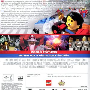 DVD - LEGO: the Adventures of Clutch Powers baksida