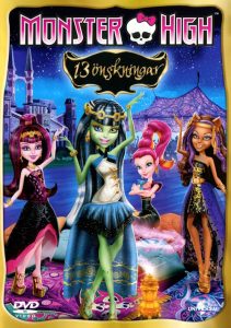 DVD - Monster High: 13 önskningar framsida