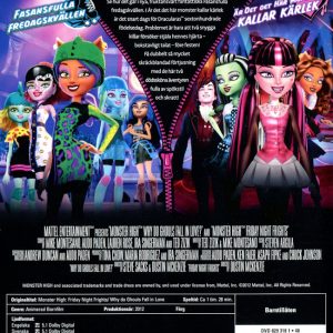 DVD - Monster High: Dubbeläventyr baksida