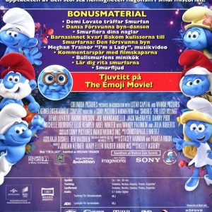 DVD - Smurfarna: Den försvunna byn baksida