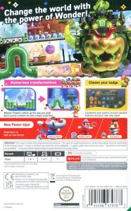 Nintendo Switch - Super Mario Bros. Wonder baksida
