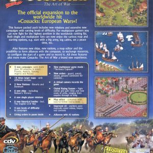 PC - Cossacks: Art of War baksida