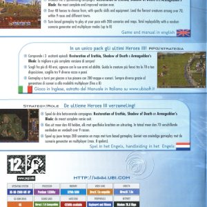 PC - Heroes of Might & Magic III (Complete Edition) baksida
