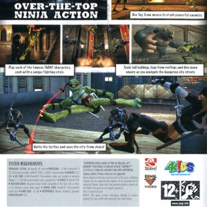 PC - TMNT: Teenage Mutant Ninja Turtles baksida