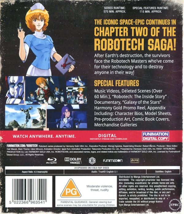 Bluray - Robotech - Part 2: The Masters Saga (UK) baksida