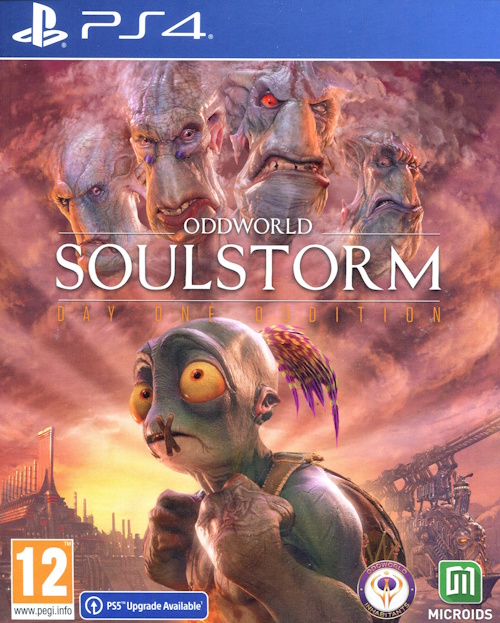 Playstation 4 - Oddworld: Soulstorm (Day One Oddition) (Steelbook) framsida