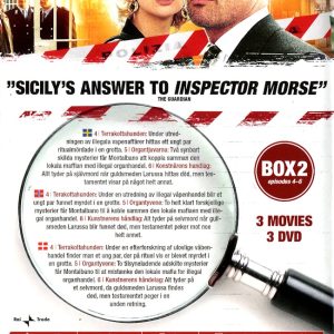 DVD - Kommissarie Montalbano - Box 2 (3-disc) baksida