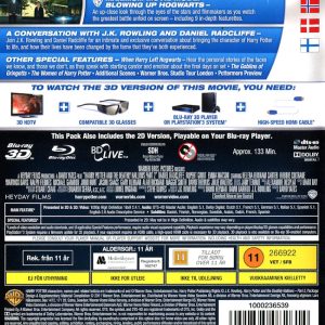 Bluray - Harry Potter And the Deathly Hallows - Part 2 (3D) baksida