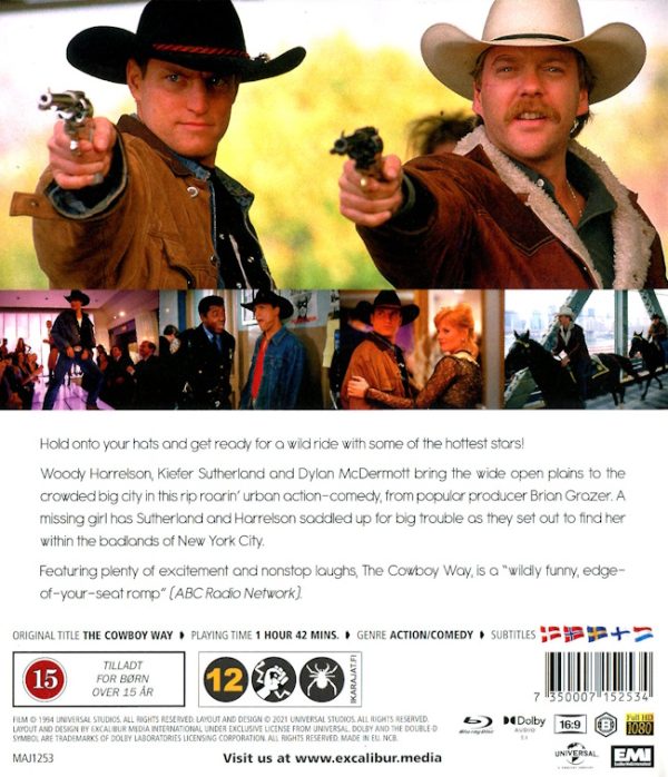 Bluray - The Cowboy Way (Woody Harrelson) (1994) baksida