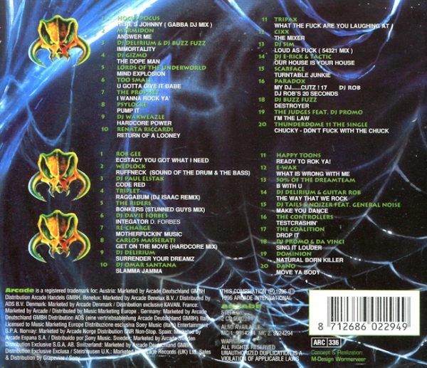 CD - Thunderdome XII (1996) (2-CD) baksida