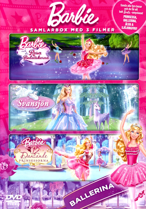 dvd-barbie-ballerina-samlarbox-med-3-filmer-fram DVD - Barbie: Ballerina (Samlarbox med 3 filmer) framsida