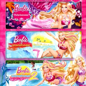 DVD - Barbie: Sjöjungfru (Samlarbox med 3 filmer) framsida