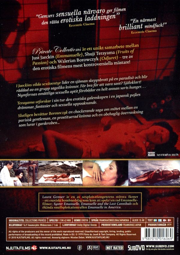 DVD - Private Collections baksida