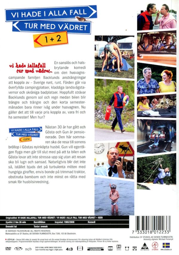 DVD - Vi hade i alla fall tur med vädret 1+2 (2 Filmer) baksida