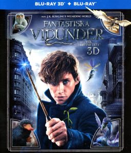 Bluray - Fantastiska Vidunder och var man hittar dem (Eddie Redmayne) (2016) (3D) framsida