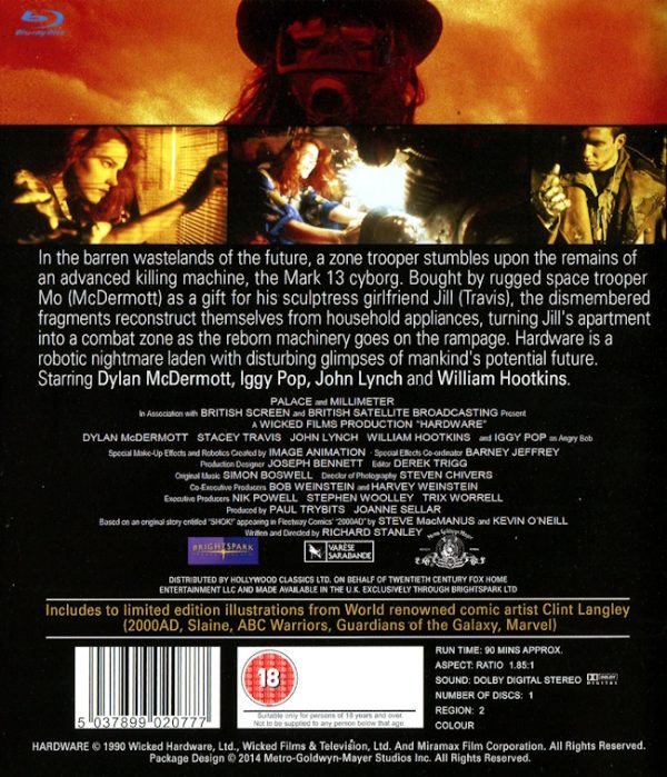 Bluray - Hardware (25th Anniversary ed.)(1990) (Import) baksida