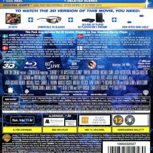 Bluray - Journey 2: The Mysterious Island (Dwayne Johnson) (2011) (3D) baksida