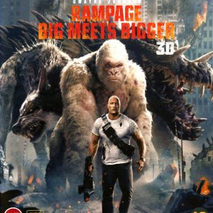 Bluray - Rampage: Big Meets Bigger (Dwayne Johnson) (2018) (3D) framsida
