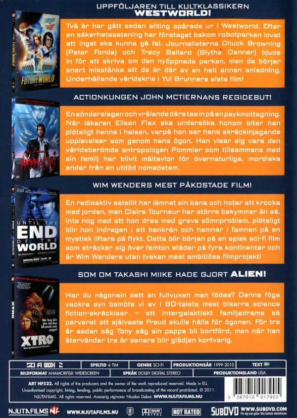 DVD - Sci-fi Box 2 (4 Filmer) baksida