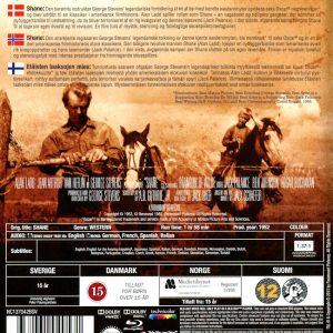 Bluray - Shane (Alan Ladd) (1953) baksida