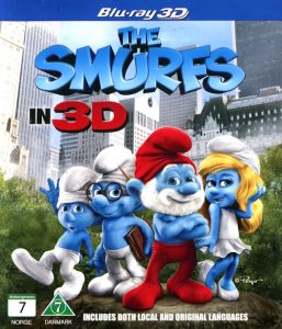 Bluray - Smurfarna (2011) (3D) framsida