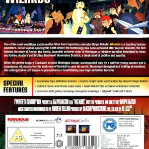 Bluray - Wizards (Ralph Bakshi) (1977) (Import) baksida